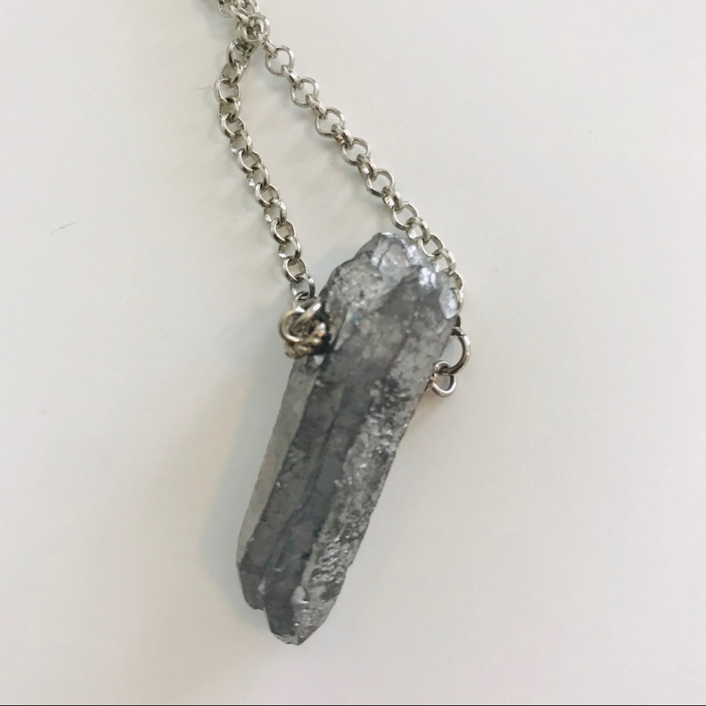 Hematite Crystal Necklace